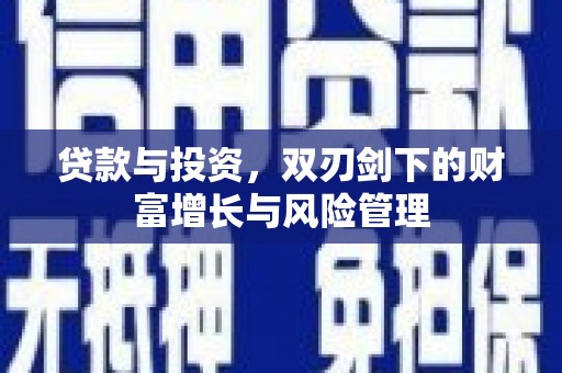 定陶贷款与投资，双刃剑下的财富增长与风险管理