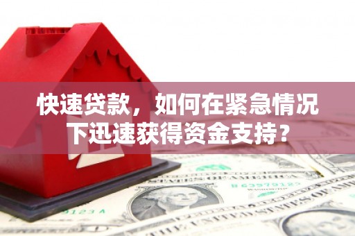 定陶快速贷款，如何在紧急情况下迅速获得资金支持？