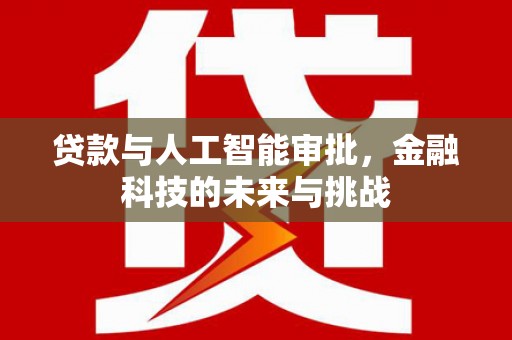 定陶贷款与人工智能审批，金融科技的未来与挑战