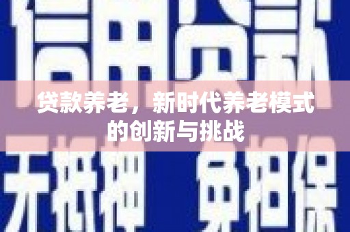 定陶贷款养老，新时代养老模式的创新与挑战
