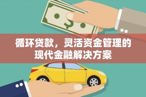 定陶循环贷款，灵活资金管理的现代金融解决方案