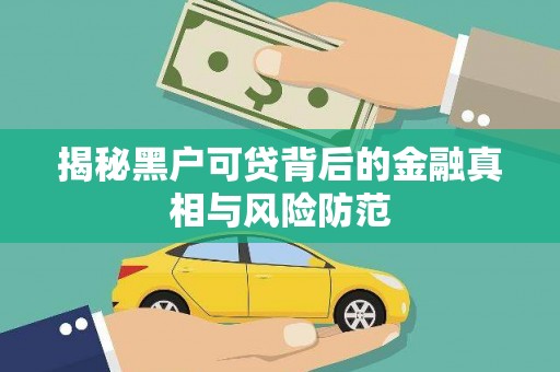 定陶揭秘黑户可贷背后的金融真相与风险防范