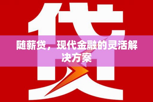 定陶随薪贷，现代金融的灵活解决方案