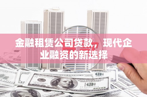 定陶金融租赁公司贷款，现代企业融资的新选择