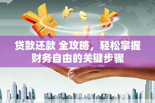 定陶贷款还款 全攻略，轻松掌握财务自由的关键步骤