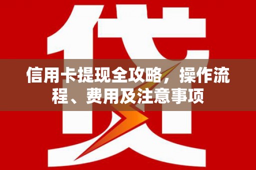 定陶信用卡提现全攻略，操作流程、费用及注意事项