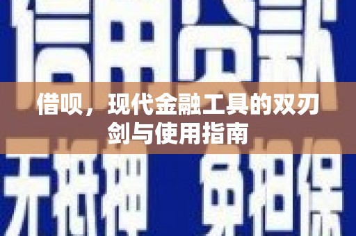 定陶借呗，现代金融工具的双刃剑与使用指南