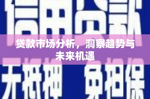 定陶贷款市场分析，洞察趋势与未来机遇