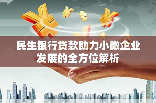 定陶民生银行贷款助力小微企业发展的全方位解析