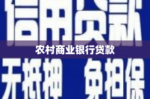 定陶农村商业银行贷款