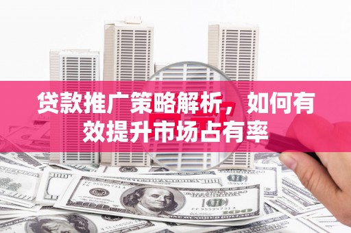 定陶贷款推广策略解析，如何有效提升市场占有率
