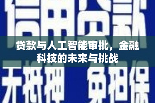 定陶贷款与人工智能审批，金融科技的未来与挑战