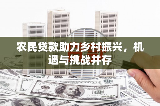 定陶农民贷款助力乡村振兴，机遇与挑战并存