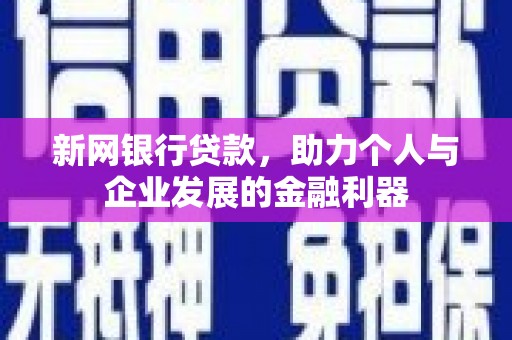 定陶新网银行贷款，助力个人与企业发展的金融利器