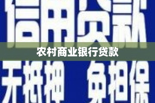 定陶农村商业银行贷款