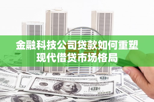 定陶金融科技公司贷款如何重塑现代借贷市场格局