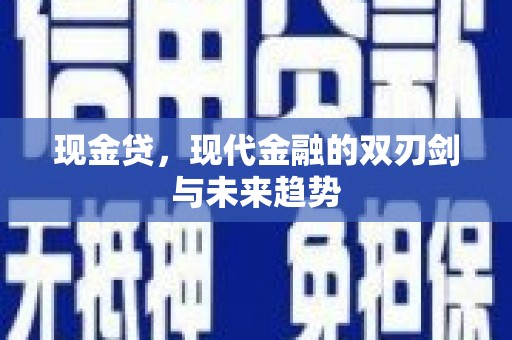 定陶现金贷，现代金融的双刃剑与未来趋势