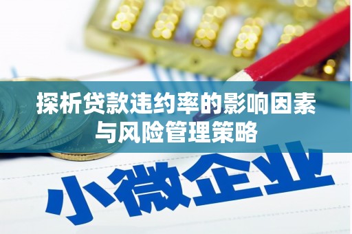 定陶探析贷款违约率的影响因素与风险管理策略