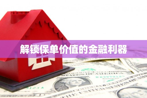 定陶解锁保单价值的金融利器