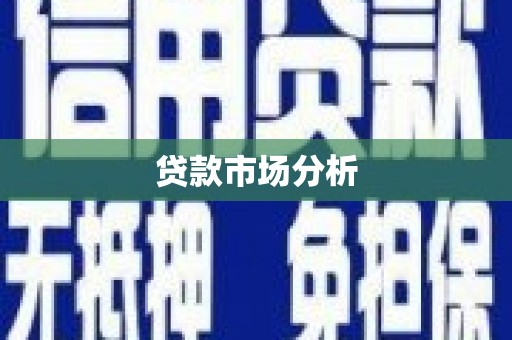 定陶贷款市场分析