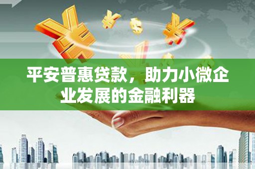 定陶平安普惠贷款，助力小微企业发展的金融利器
