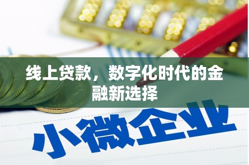 定陶线上贷款，数字化时代的金融新选择