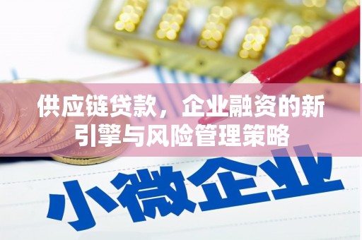 定陶供应链贷款，企业融资的新引擎与风险管理策略