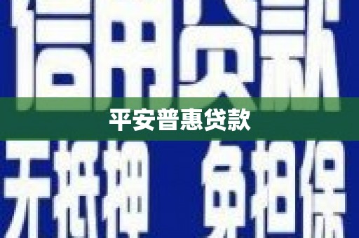 定陶平安普惠贷款
