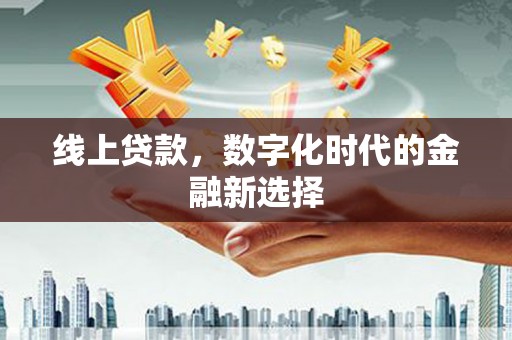定陶线上贷款，数字化时代的金融新选择
