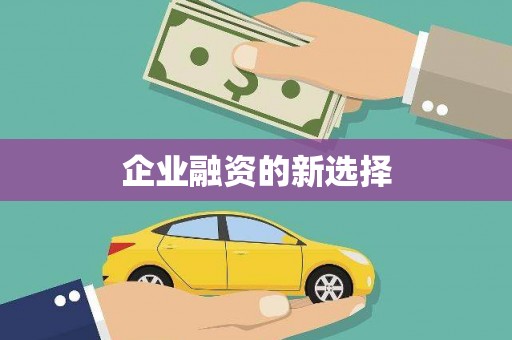 定陶企业融资的新选择