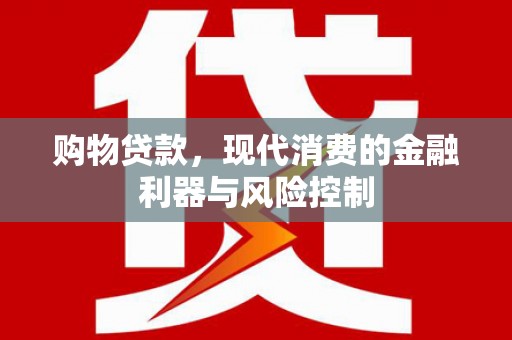 定陶购物贷款，现代消费的金融利器与风险控制