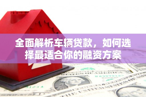 定陶全面解析车辆贷款，如何选择最适合你的融资方案