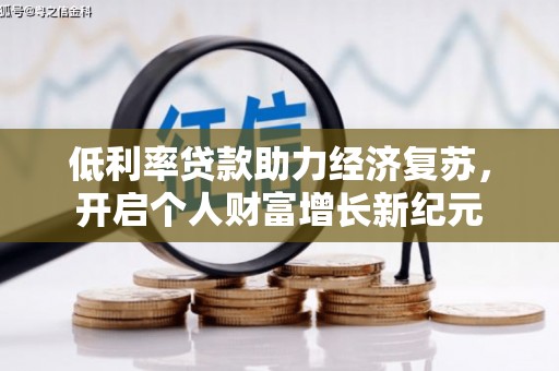 定陶低利率贷款助力经济复苏，开启个人财富增长新纪元