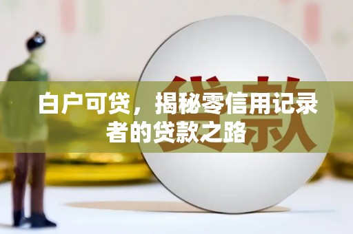 定陶白户可贷，揭秘零信用记录者的贷款之路