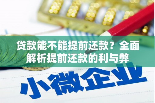 定陶贷款能不能提前还款？全面解析提前还款的利与弊