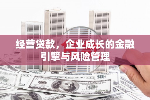 定陶经营贷款，企业成长的金融引擎与风险管理